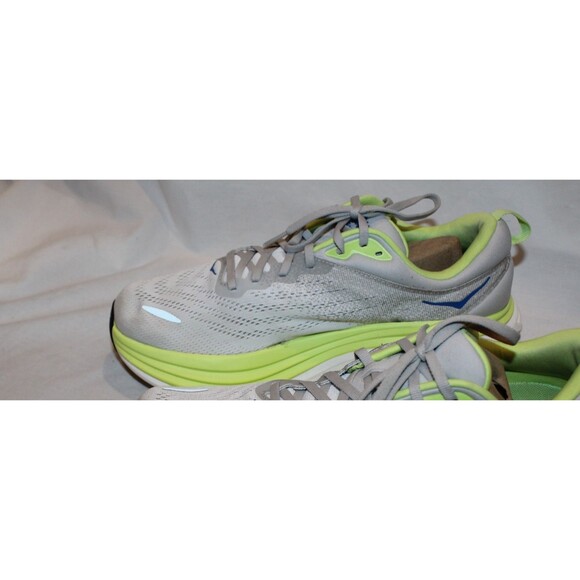 Hoka One One Men\'s Bondi 8 Athletic Running Sneakers STARDUST LETTUCE 10.5 NWOB main image 5
